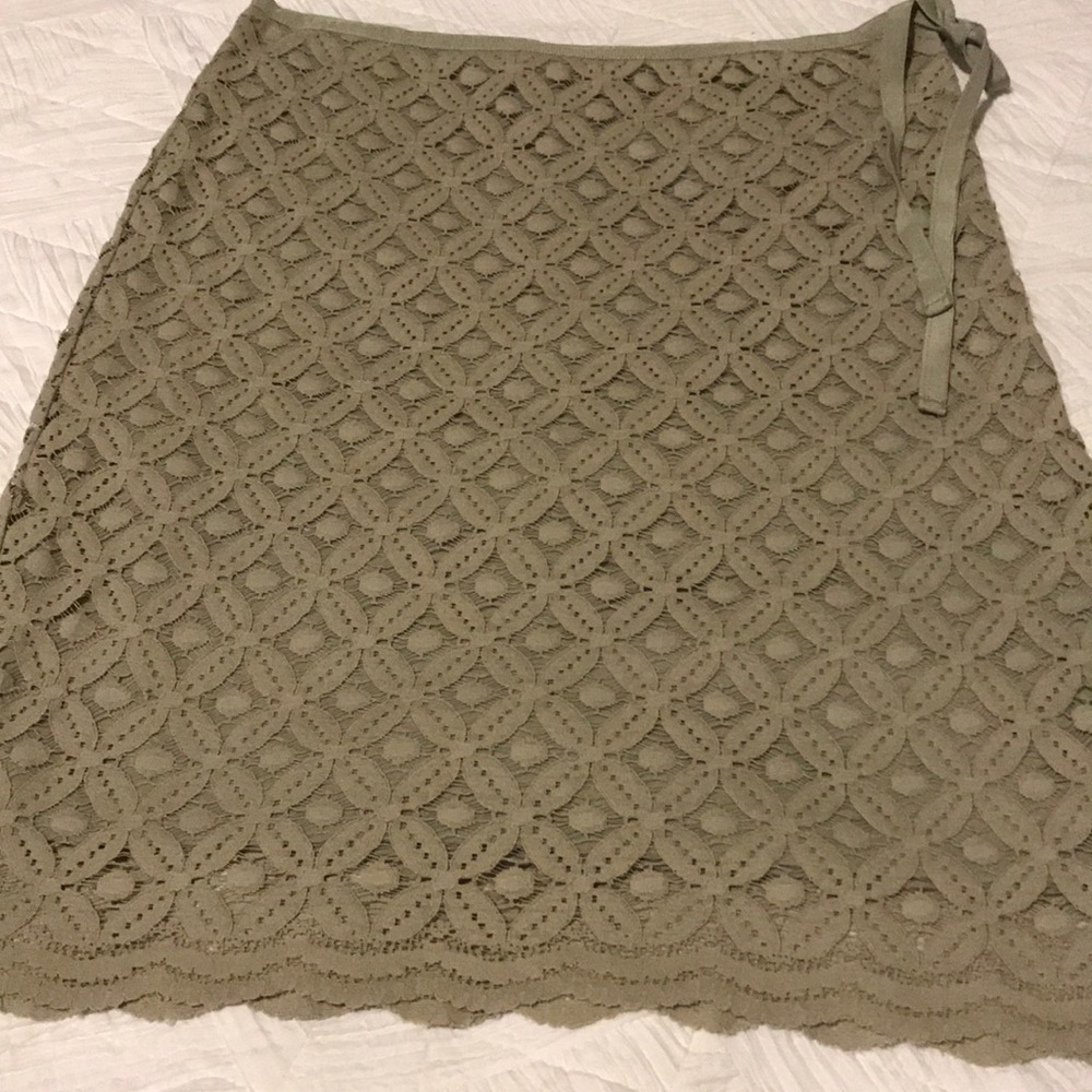 Grey crochet skirt
